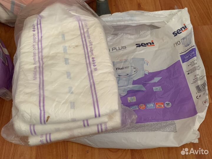 Подгузники для взрослых seni и MoliCare super