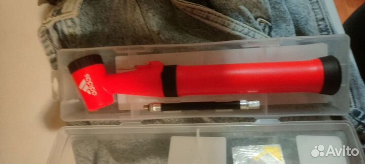 Насос ручной для накачки мячей и колес Adidas