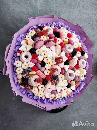 Букет из мармелада, букет из зефира, детский