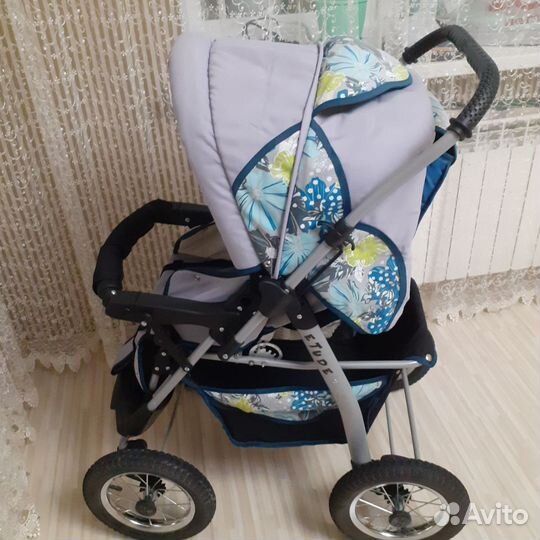 Коляска adamex 3 в 1 бу