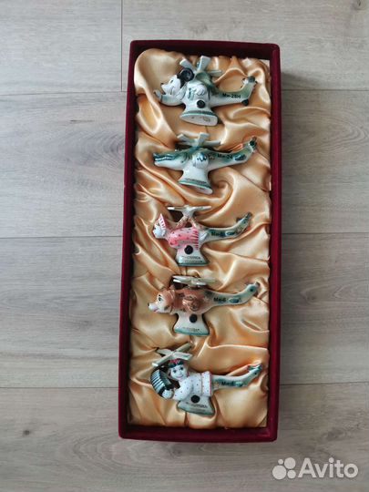 Фарфоровые статуэтки гжель вертолёты Ми