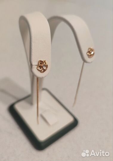 Золотые серьги - продёвки