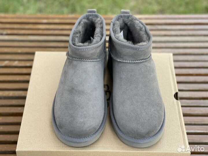 Угги Мужские Ugg Classic Ultra Mini Grey