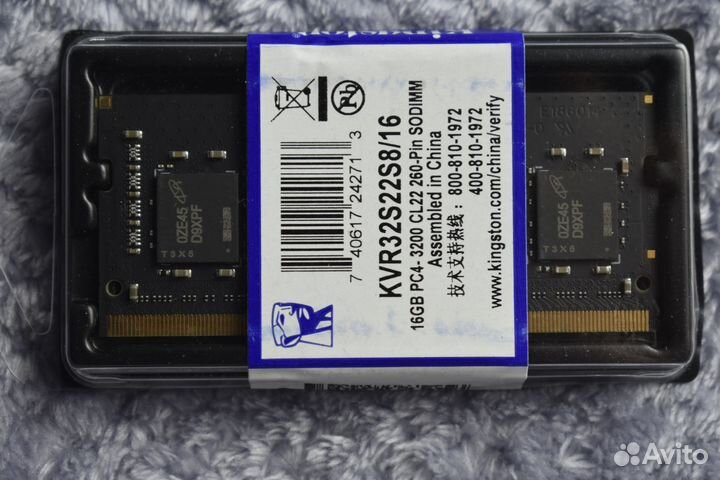 16GB DDR4 sodimm. Кингстон 3200. Новая В упаковке