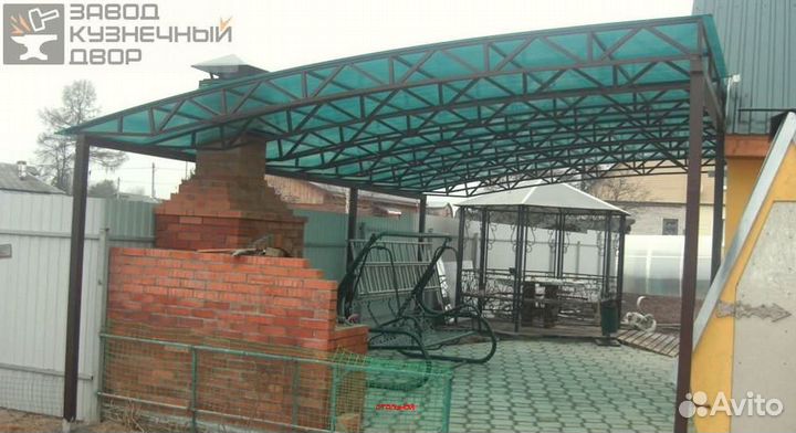 Навес металлические под ключ