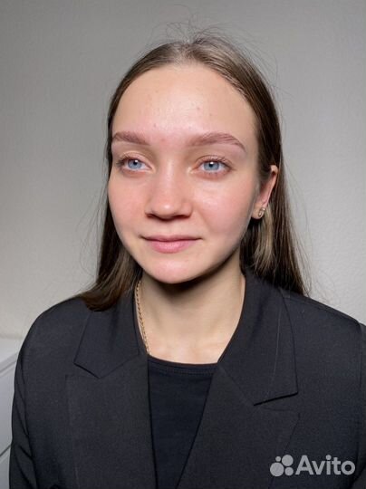 Коррекция+окрашивание ламинирование бровей ресниц