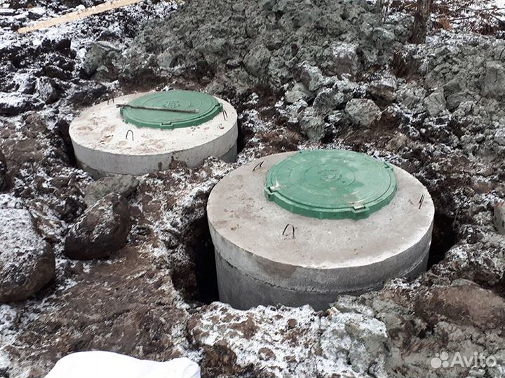 Колодцы, септики, дренаж участка, снос домов