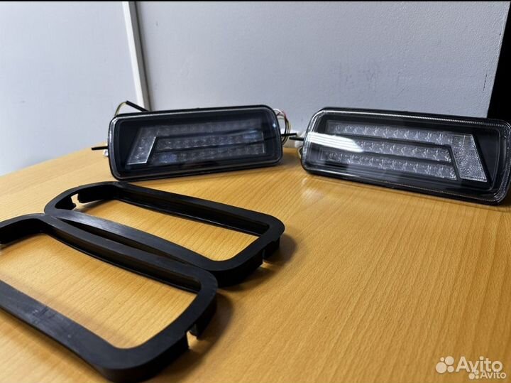 LED надфарники на ниву