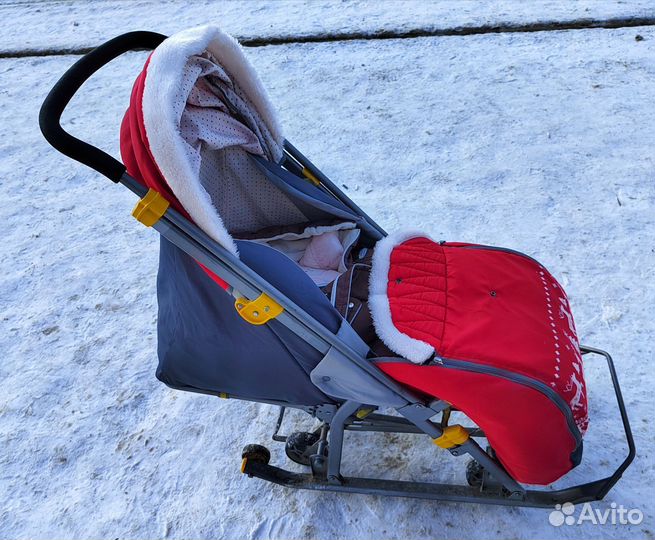 Детские санки коляска бу