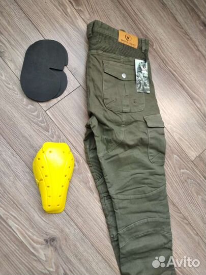 Мотоштаны мотоциклетные с защитными вставками