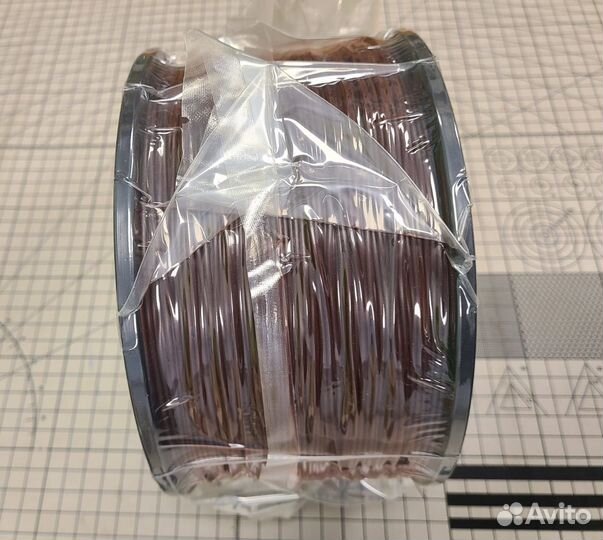 PP пластик Wan plast коричневый 1.75 мм 1 кг