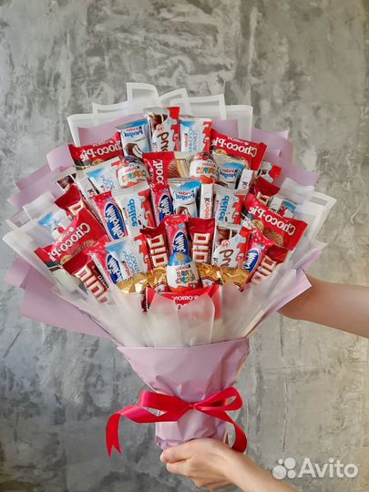 Съедобные букеты из конфет