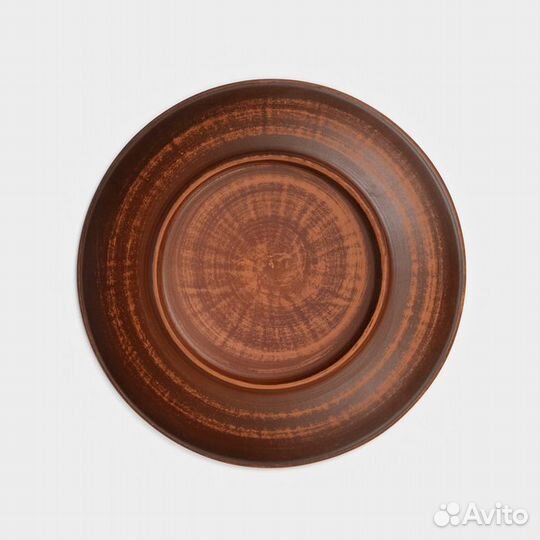 2 шт. Тарелка 'Пицца', гладкая, d21 см, красная гл