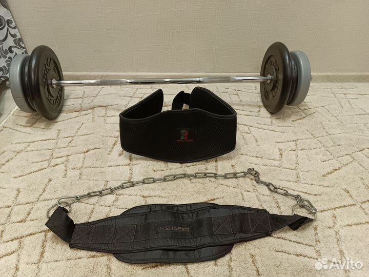 Штанга с блинами