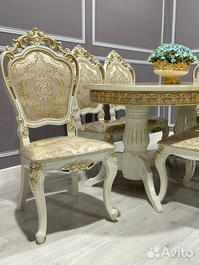 Комплект стол 6 стульев