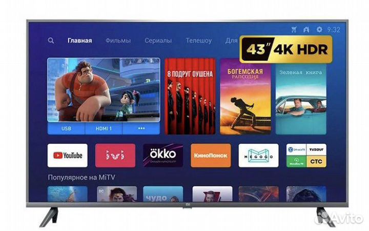 Телевизор Xiaomi global smart Tv 4К новые