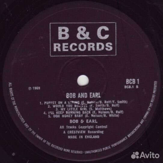 LP.Bob & Earl - Bob & Earl - 1969