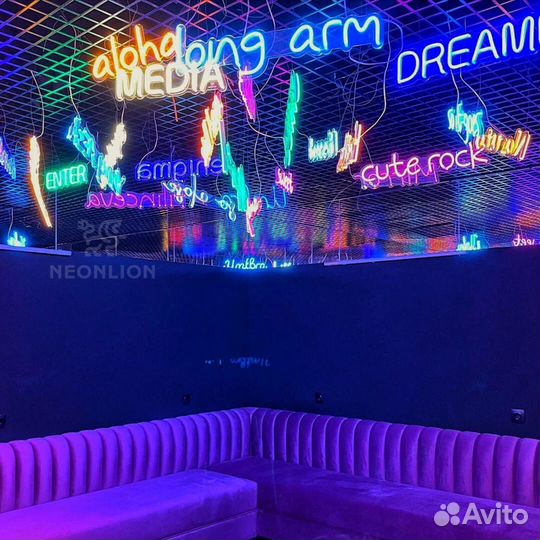 Неоновые вывески, объемные буквы