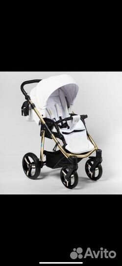 Коляска прогулочная эко-кожа