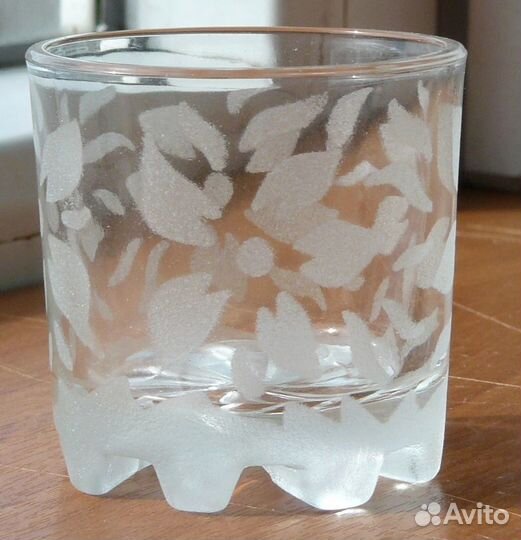 Стопки стекло с гранением клеймо соз винтаж