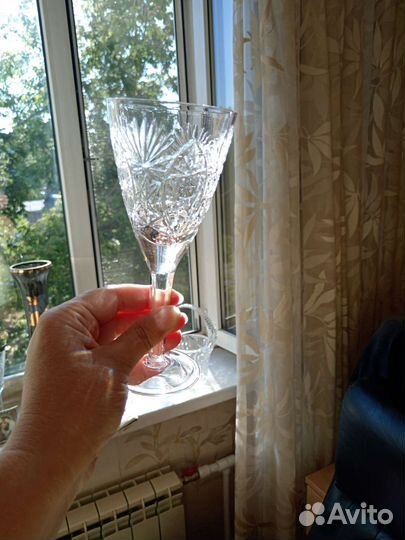 Хрустальные фужеры, хрустальные стаканы