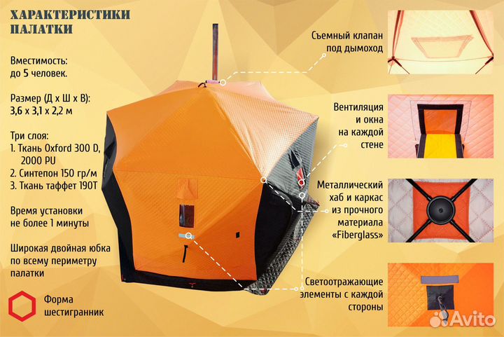 Палатка Ex-Pro Winter Юрта зимняя