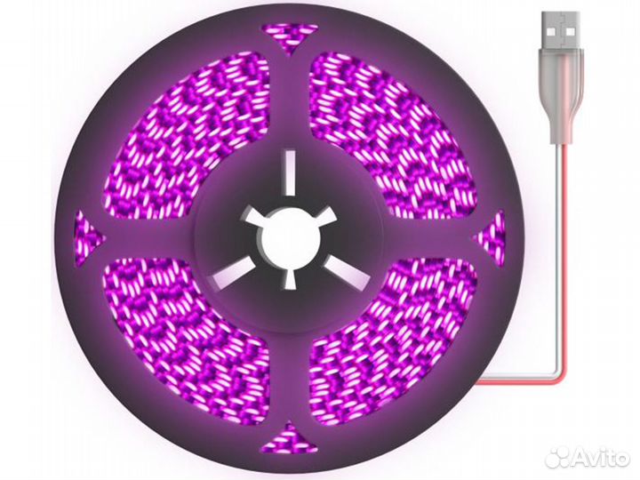 Фитолента gsmin B77 для растений 5V, 60leds, 1м