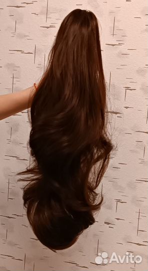 Хвост шиньон новый на крабе