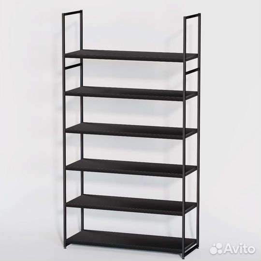 Стеллаж в стиле Лофт A22120-20-чч с полками лдсп