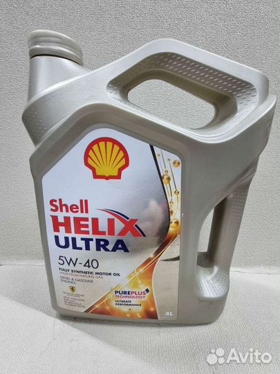 Масло моторное Shell helix ultra 5W40 4л