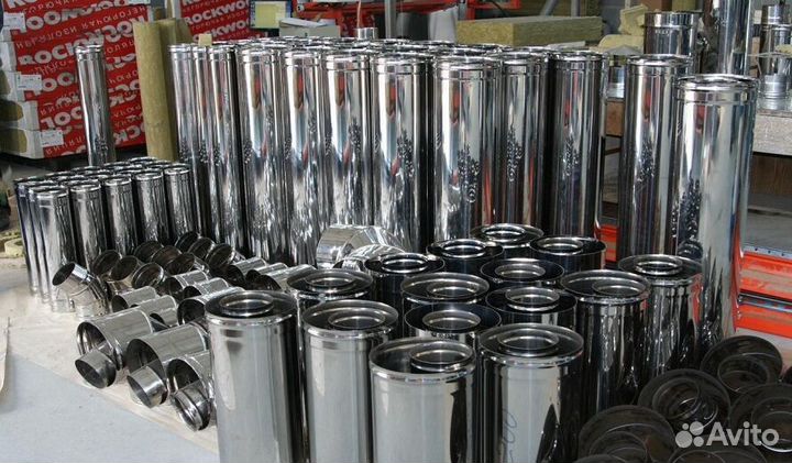 Дымоход 4 м Комплект Прямой Диаметр 180х250