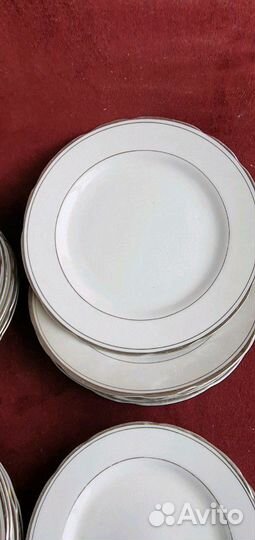 Тарелки Chori Япония Костяной фарфор 24 штуки