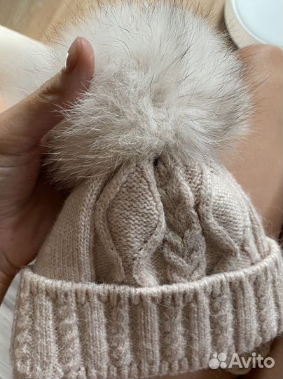 Шапка 42 44 зимняя 2шт