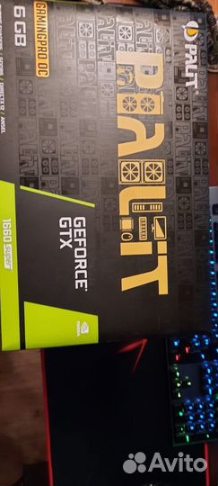 Видеокарта Palit GeForce GTX 1660 super gaming pro