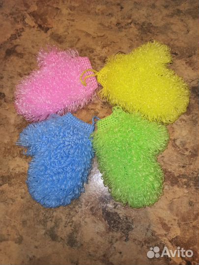 Мочалка варежка