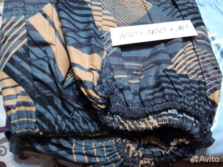 Простынь на резинке 160 200