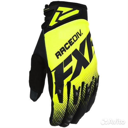 Перчатки FXR Factory Ride Adjustable MX Black/Hi-V