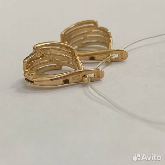 Серьги золотые 585