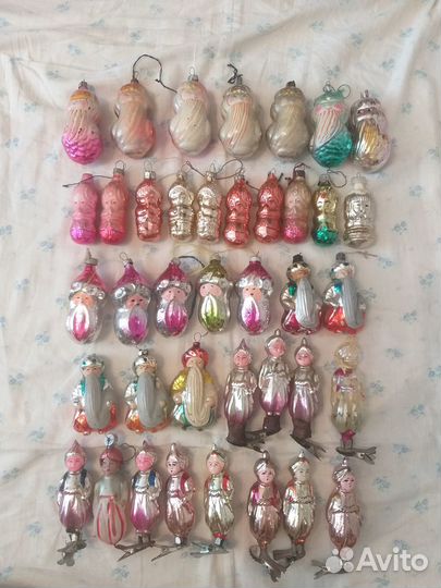 Елочные игрушки СССР. Мальчики, Султаны
