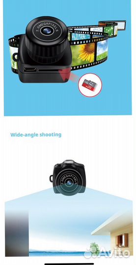 Мини -видеокамера HD с микрофоном Y 2000