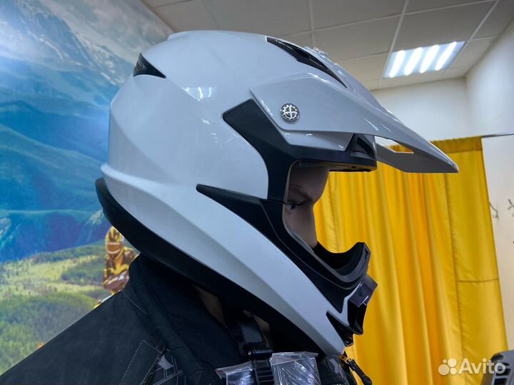 Шлем кроссовый GSB XP-14 White Glossy