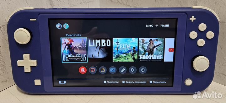 Nintendo Switch Lite 32 Гб Синяя + 64 Гб + сумка