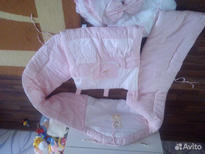 Бортики и балдахин в кроватку