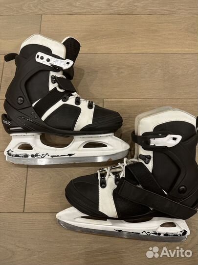 Мужские хокейные коньки Oxelo (черные, 42 размер)