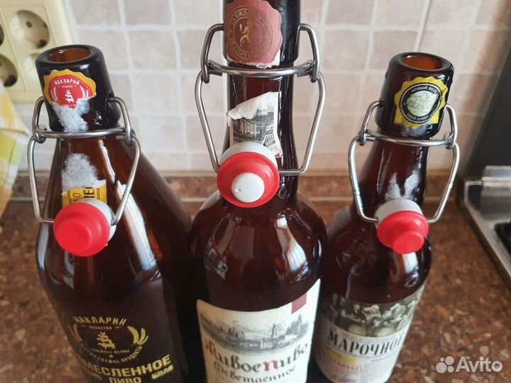 Бутылки с бугельной крышкой