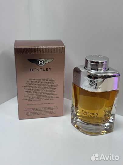 Bentley for men intense 100 тестер