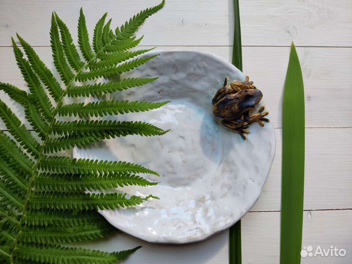 Тарелка декоративная керамика