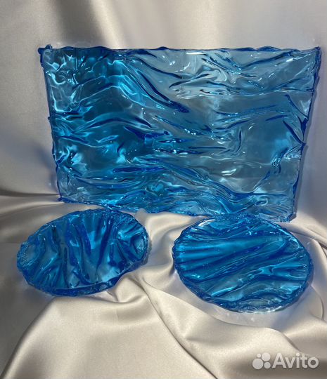 Подставки подстаканники блюдо для подачи из эпокси