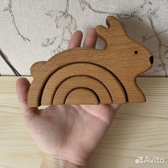 Пирамидка заяц, монтессори