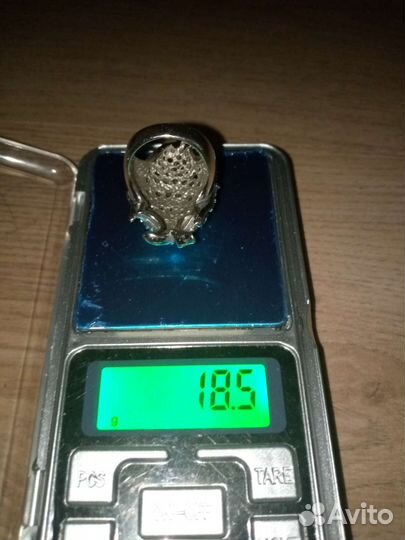 Кольцо рыбка р.17.5 серебро Турция 18.4 гр